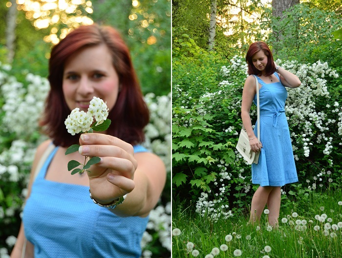 Outfit_Blumenmädchen_Blumenkind_süßes Kleid_Whos that girl_Bench_Bench Tasche_süßes Kleid_Kleid von Whos that girl_Outfitpost_Annanikabu_Collage