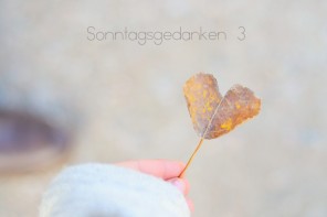 Sonntagsgedanken 3I10I16